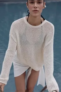 Net Knit Sweater